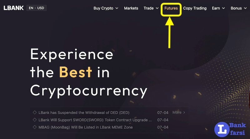 آموزش فیوچرز Lbank